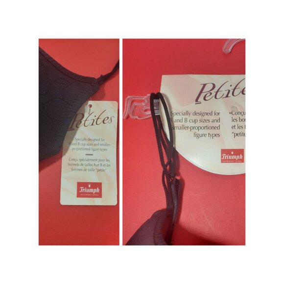 Triumph Black Bra Petites – Size 36A – NWT - Picture 6 of 7